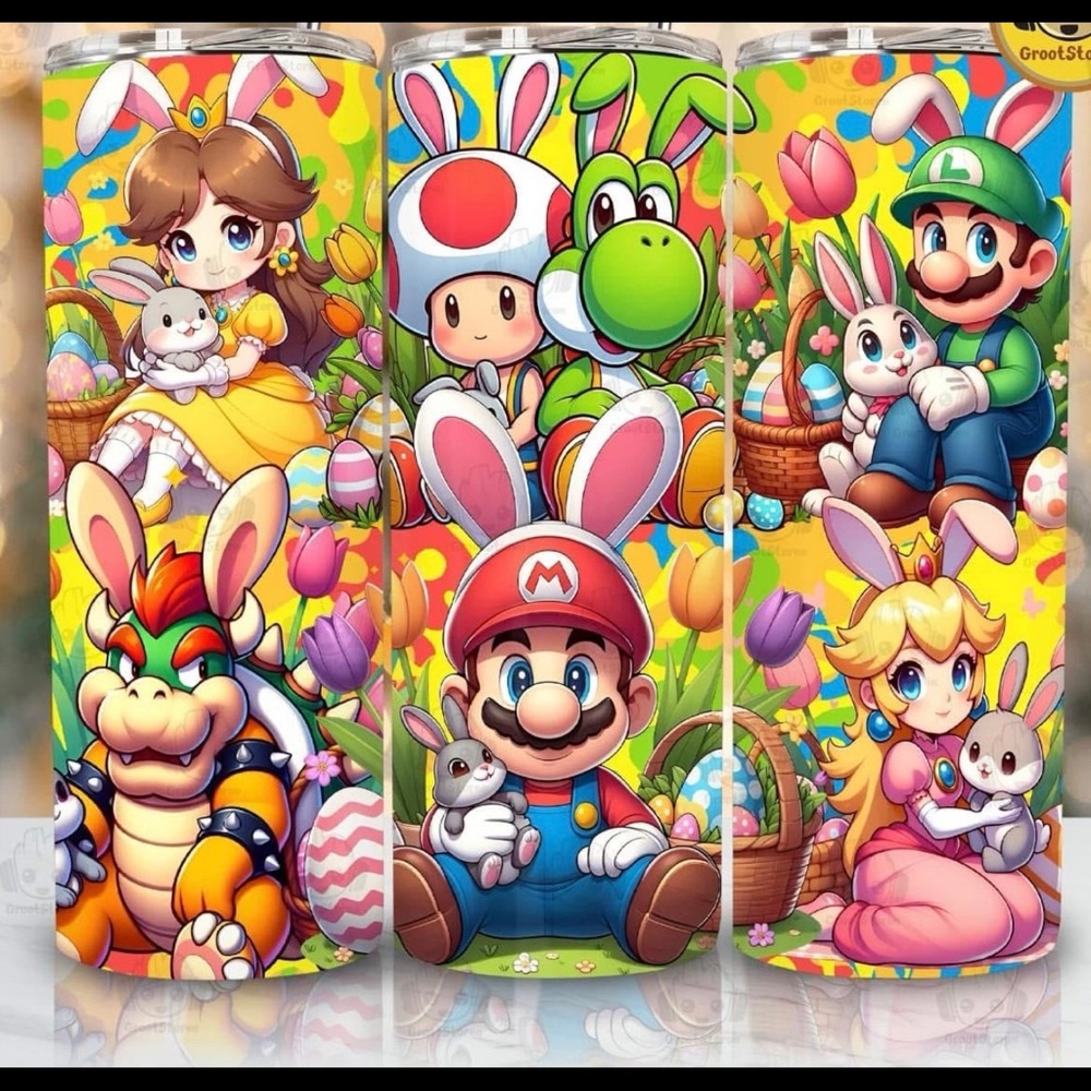 Gaming Themed Easter Stainless Steel 20oz Tumbler